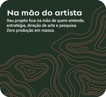 Na mão do artista: projeto conduzido por quem entende de estratégia e direção de arte