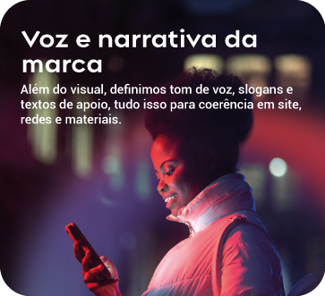Voz e narrativa da marca: tom de voz, slogans e textos de apoio