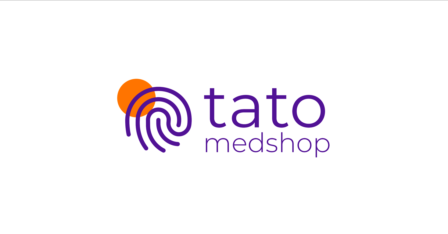 Marca Tato Medshop em fundo branco