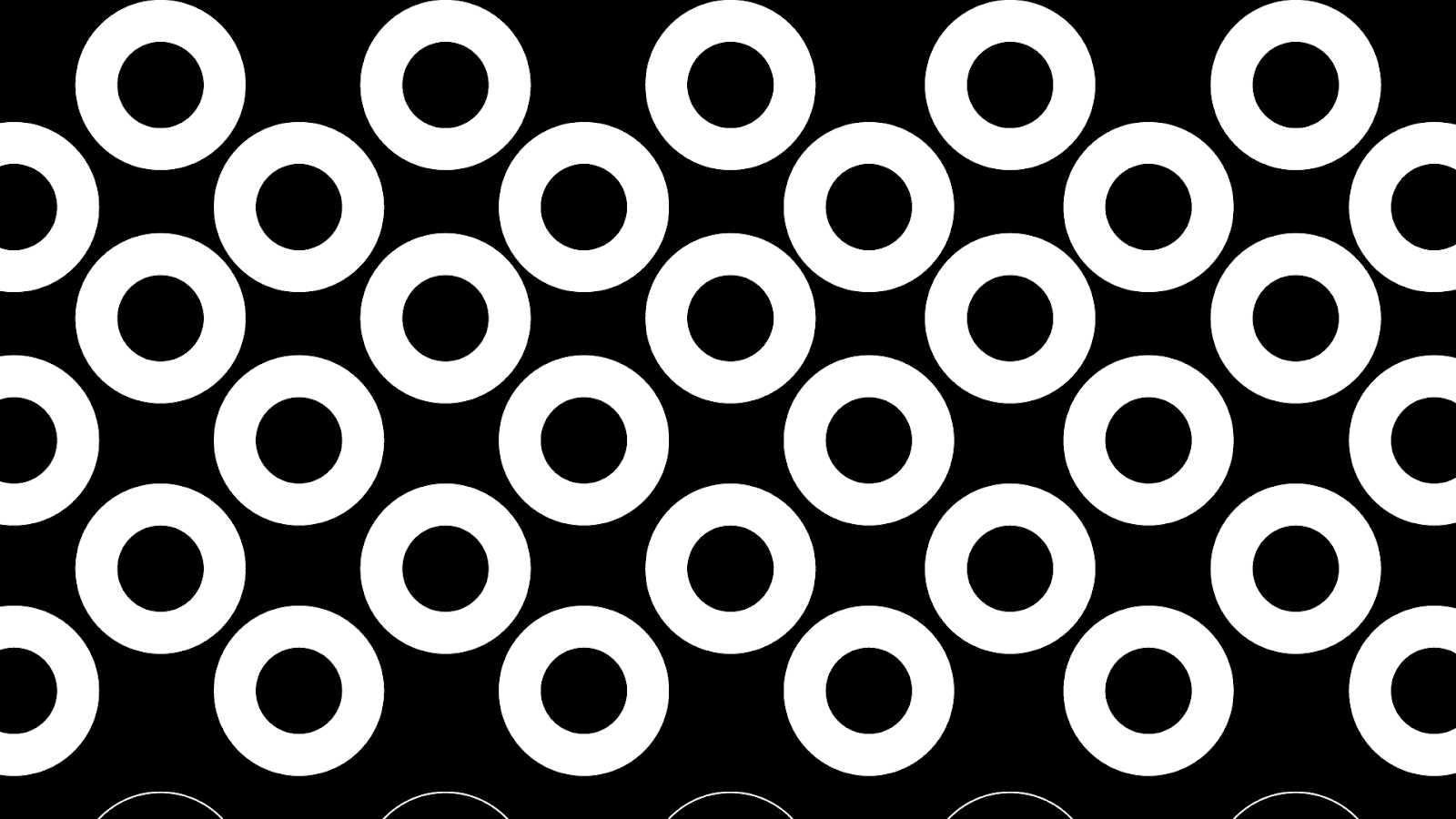 Padrão gráfico da TK em preto e branco